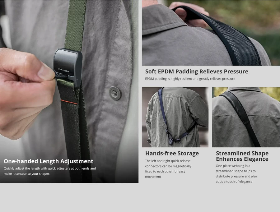 PGYTECH Camera Shoulder Strap-Des4