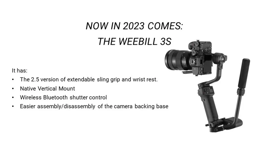 Zhiyun-Tech WEEBILL 3S Handheld Gimbal Stabilizer-Des2