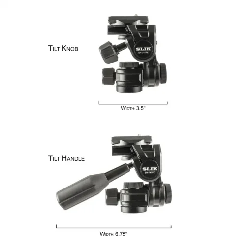 Slik SH-747FC 3 Way Pan Heads - Image 6