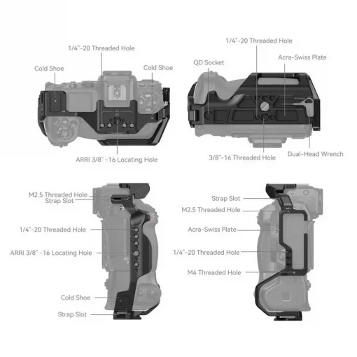 SmallRig 3982 Cage For Nikon Z8 with MB-N12 Battery Grip - Image 4