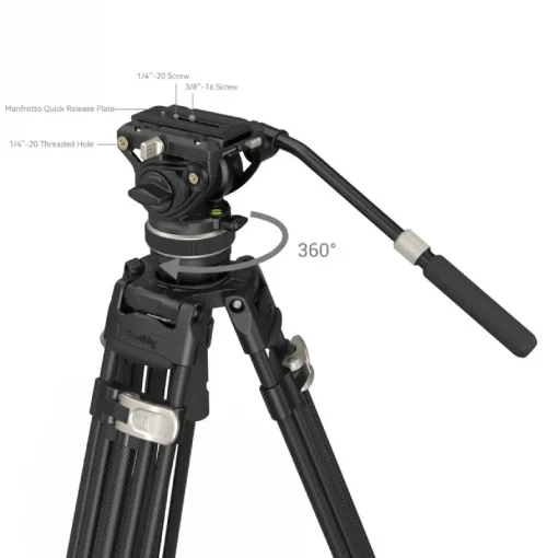 SmallRig 3989 FreeBlazer Heavy-Duty Carbon Fiber Tripod Kit AD-100 - Image 5