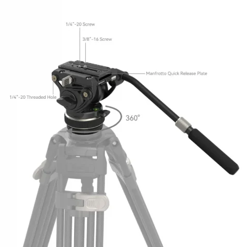 SmallRig 4165 Heavy-Duty Video Head DH10 - Image 4
