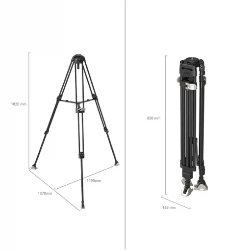 SmallRig 4167 FreeBlazer Heavy-Duty Carbon Fiber Tripod - Image 4