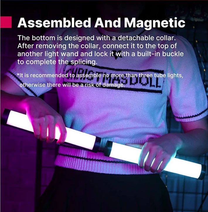 Ulanzi VL110 Magnetic RGB Tube Light 24cm-Des11