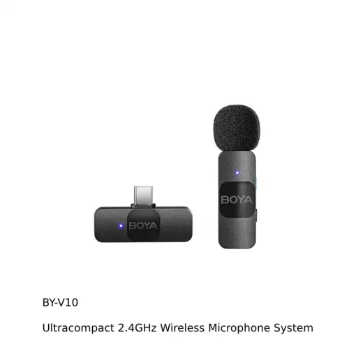 Boya BY-V10,V20 Ultracompact 2.4GHz Wireless Microphone System-Detail1