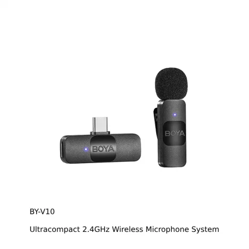Boya BY-V10,V20 Ultracompact 2.4GHz Wireless Microphone System-Detail2