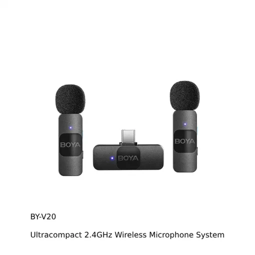 Boya BY-V10,V20 Ultracompact 2.4GHz Wireless Microphone System-Detail4