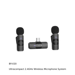 Boya BY-V10,V20 Ultracompact 2.4GHz Wireless Microphone System-Detail5