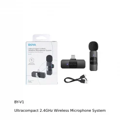 Boya BY-V1,V2 Ultracompact 2.4GHz Wireless Microphone System-Detail4