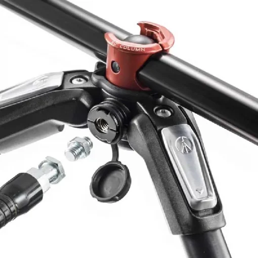 Manfrotto 190X PRO4–3 Way Head Aluminum Tripod Kit - Image 7