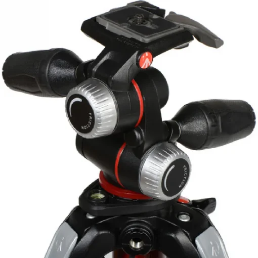 Manfrotto 190X PRO4–3 Way Head Aluminum Tripod Kit - Image 6