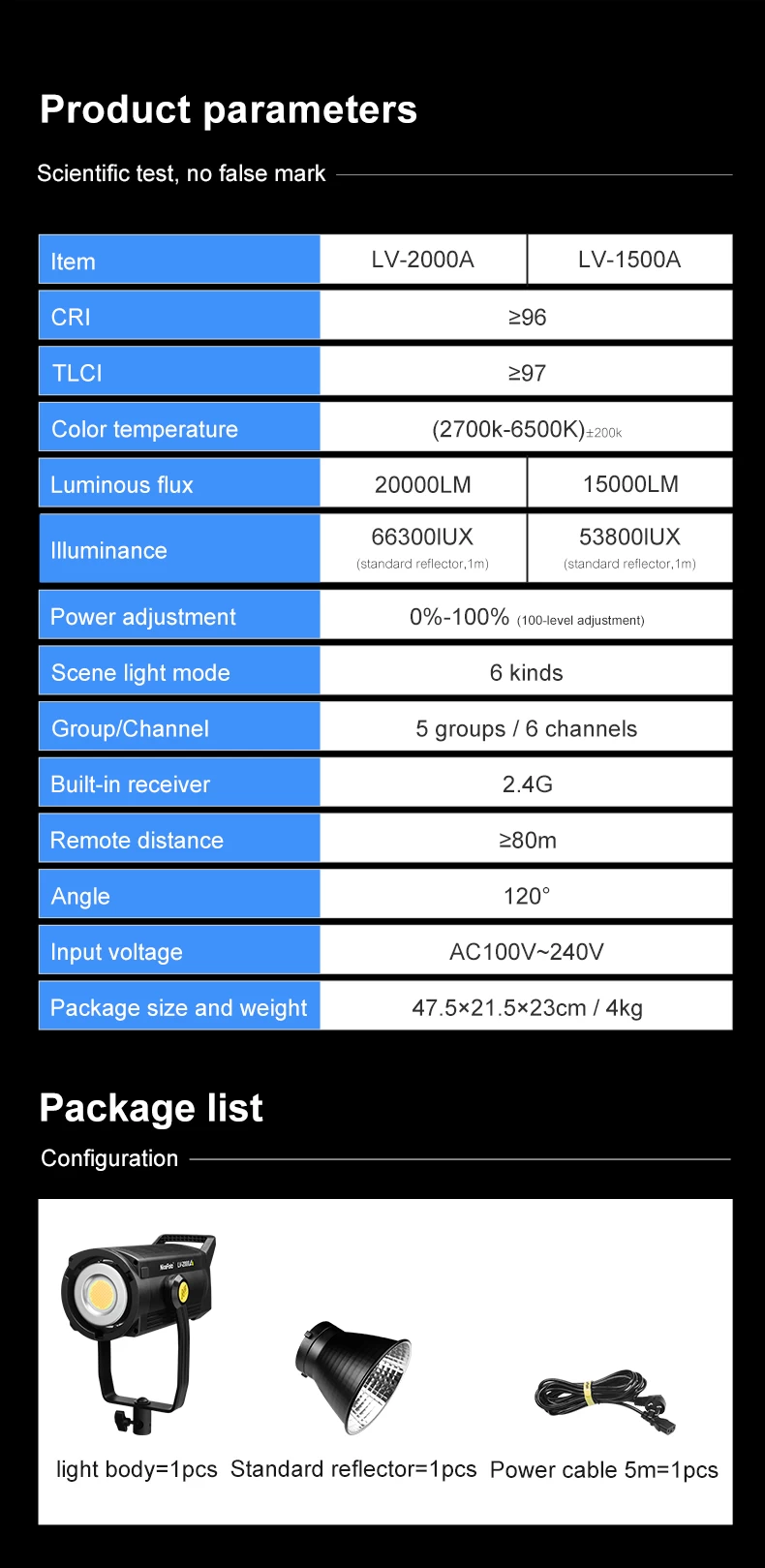 NiceFoto LV-1500A LED Video Light-Des11