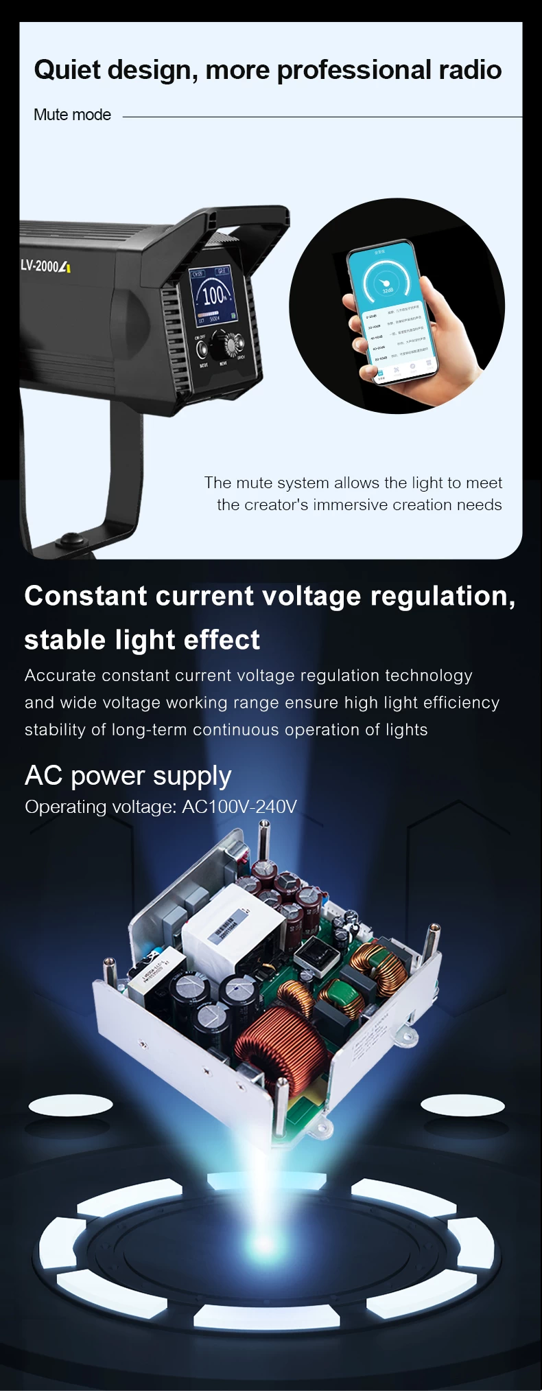 NiceFoto LV-1500A LED Video Light-Des7