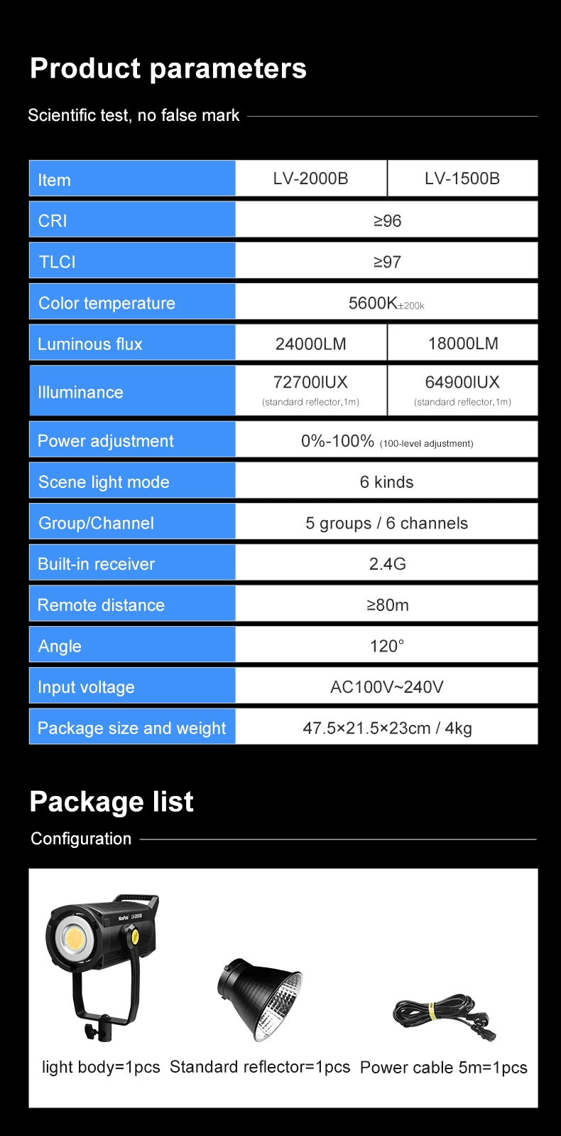 NiceFoto LV-1500B LED Video Light-Des10