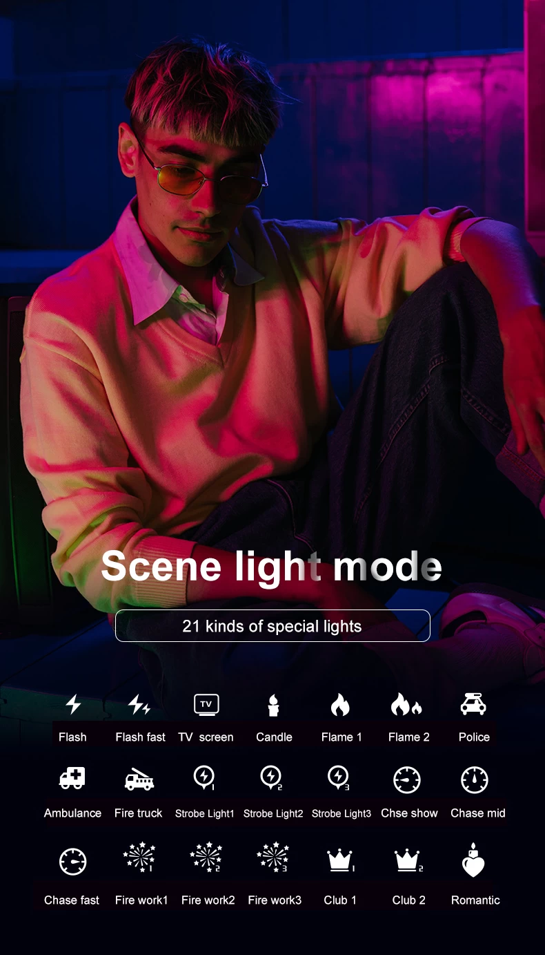 NiceFoto TC-C2 RGB LED Video Light-Des10