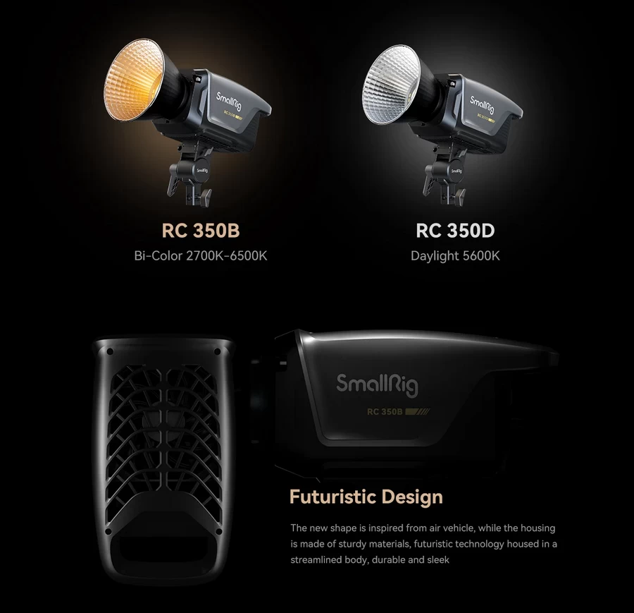 SmallRig RC350B,RC350D COB LED Video Light(US)-Des2