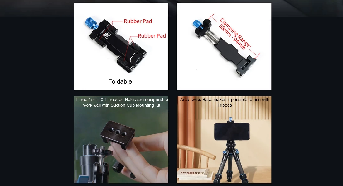 Sirui Alien Series Suction Cup Mounting Kit-Des12