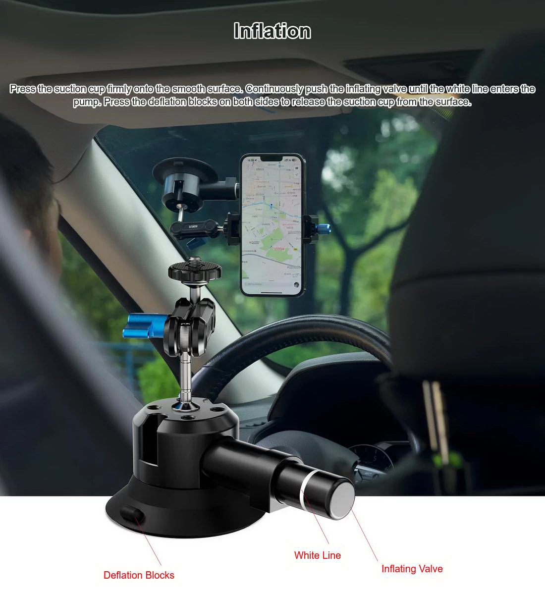 Sirui Alien Series Suction Cup Mounting Kit-Des6
