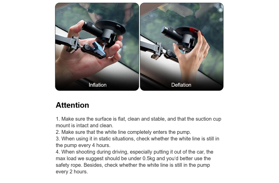 Sirui Alien Series Suction Cup Mounting Kit-Des7