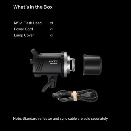 Godox Flash MS200V 200W 5800K Bowen Mount - Image 9