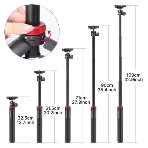 Ulanzi MT 44 Two-in-One Vlog Tripod - Image 4