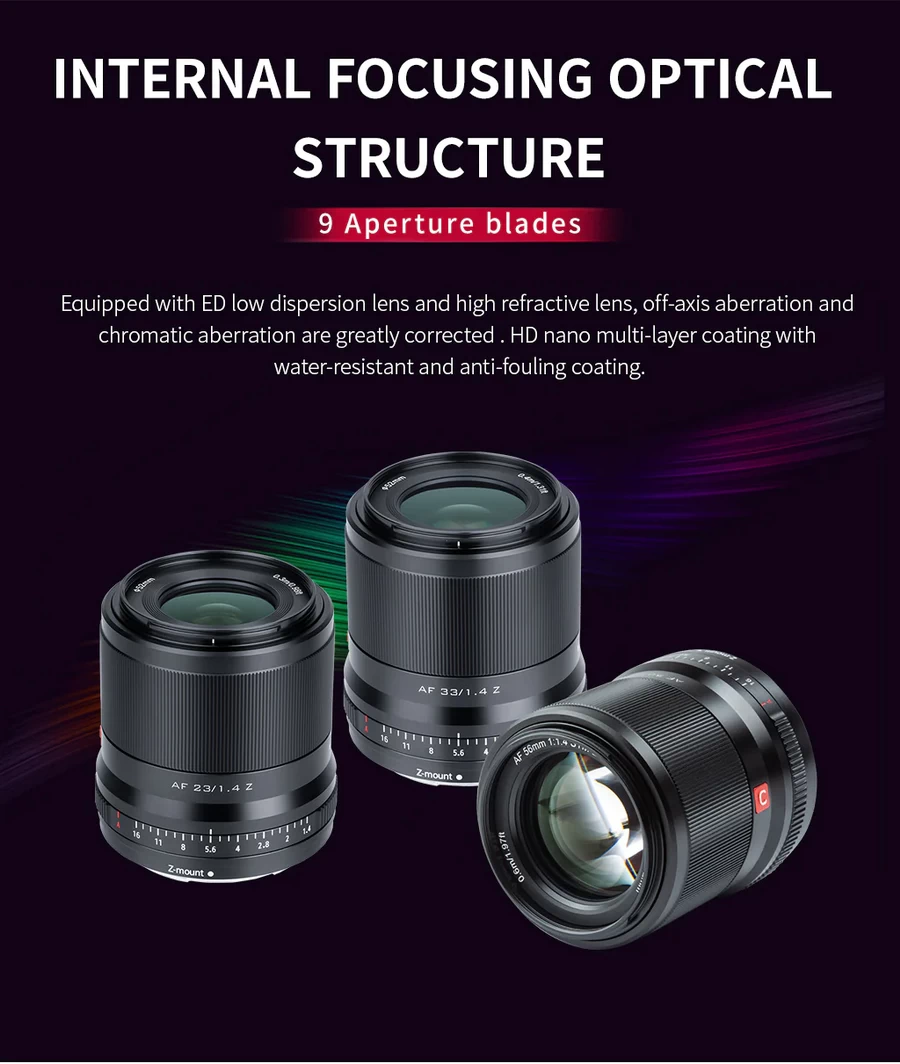 Viltrox AF 56mm f1.4 Z Lens-Des10