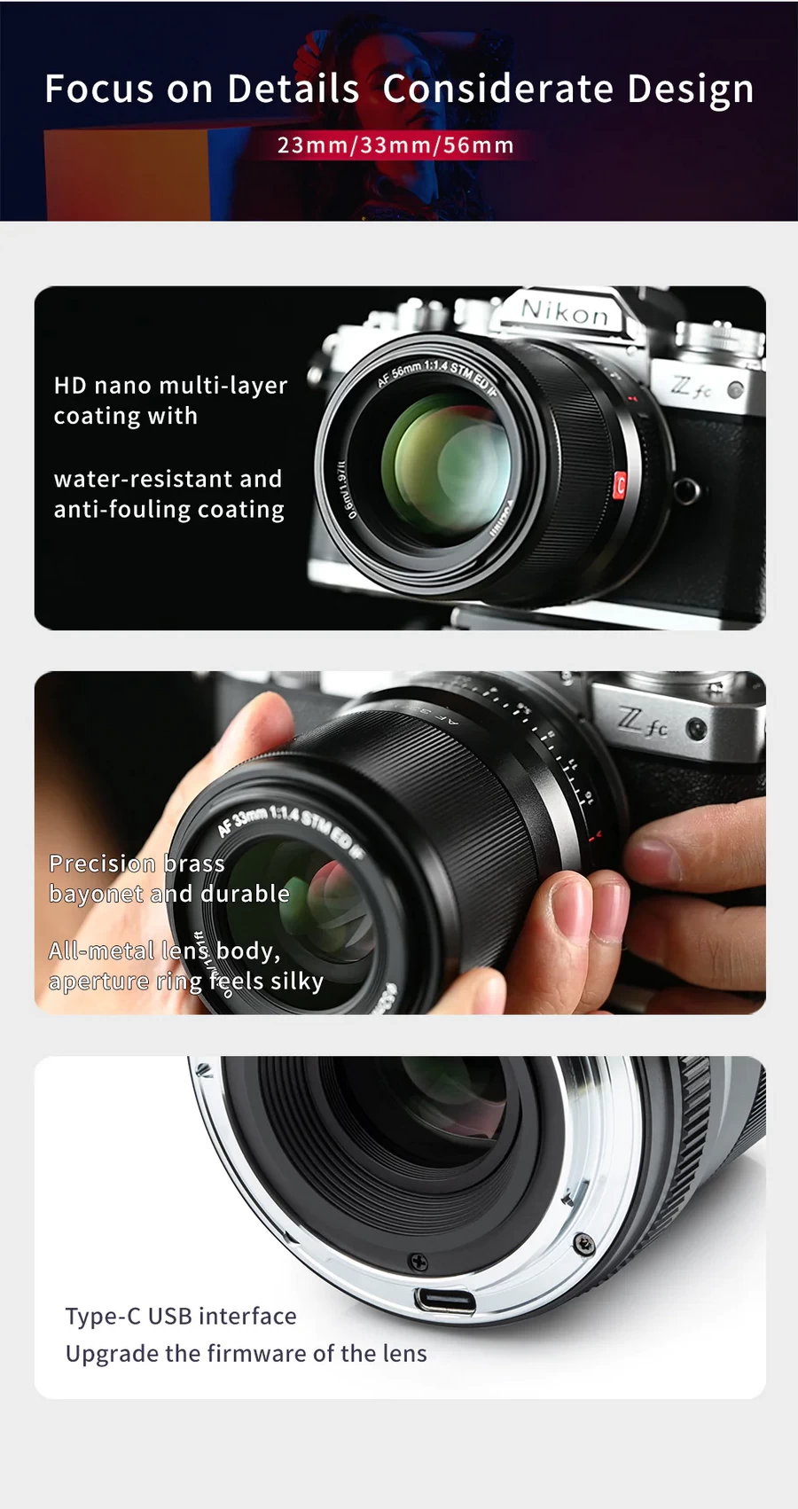 Viltrox AF 56mm f1.4 Z Lens-Des12