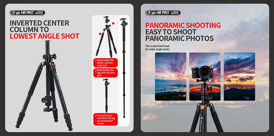 Fotopro X-GO HR PRO Tripod Kit-Des7