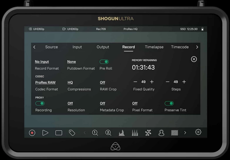 Atomos Shogun Ultra 7 inch Monitor-Recorder-Des10