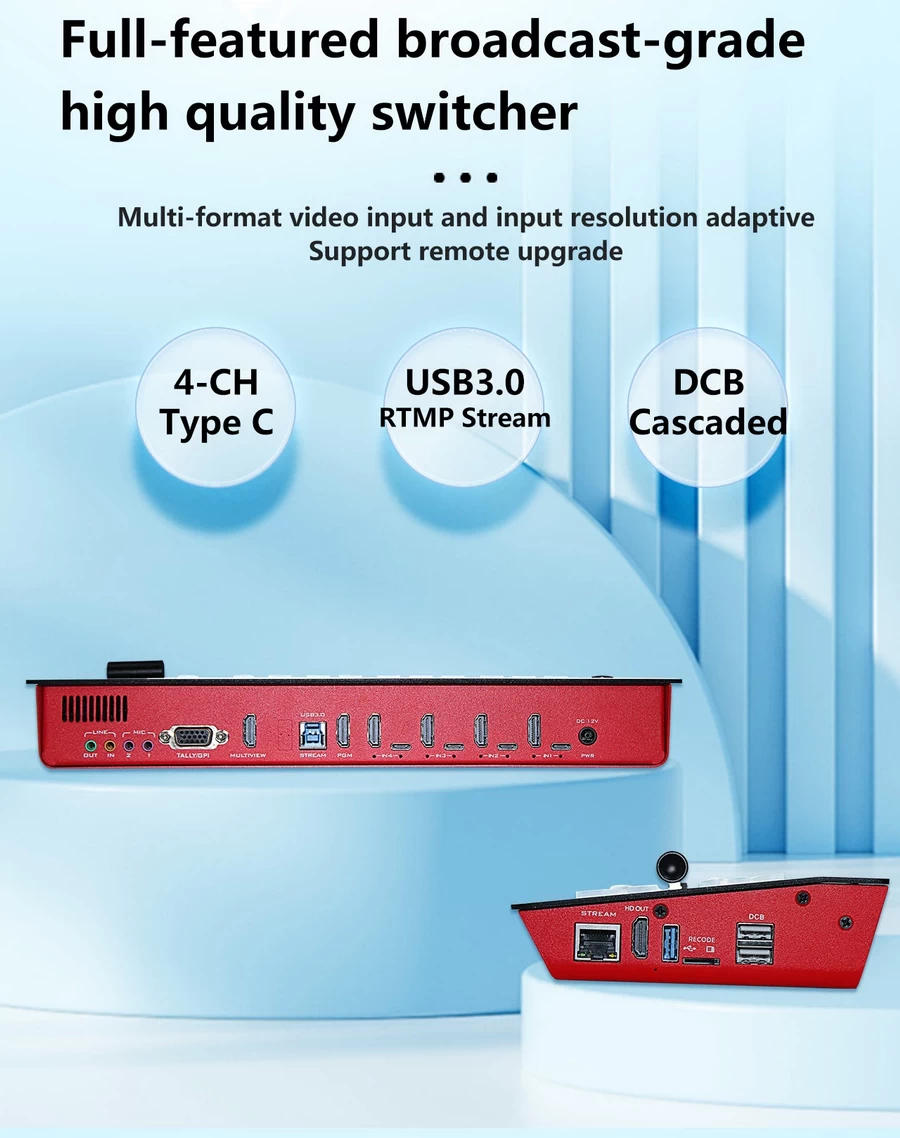 DeviceWell HDS7308 8-CH Video Switcher-Des4