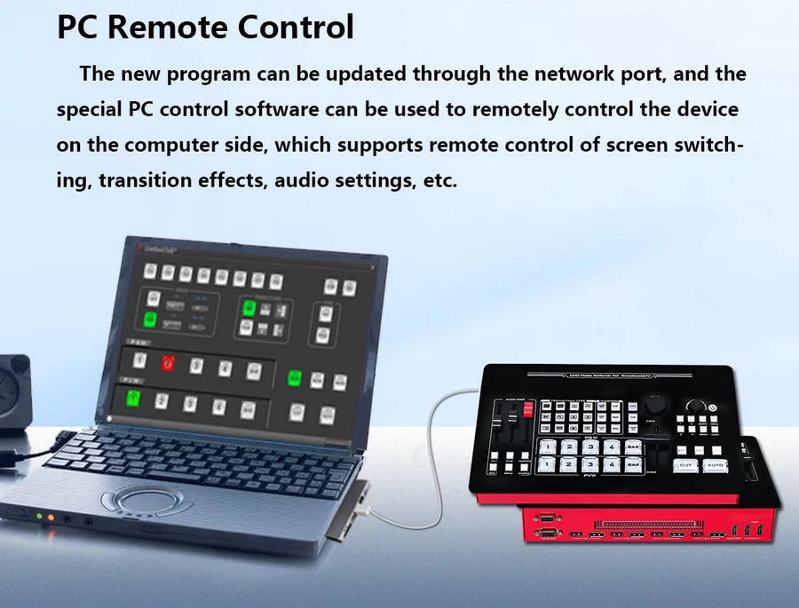 DeviceWell UHS7108 8-CH 4K60 UHD Switcher-Des4