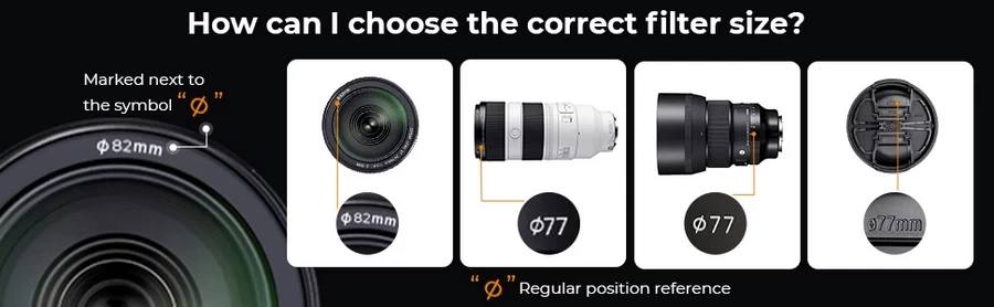K&F Concept Black Diffusion (Mist) 14 and ND2-ND32 (1-5 Stop)Filter-Des5