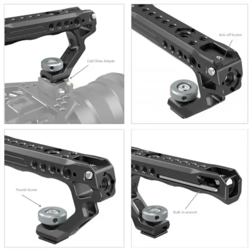 SmallRig 2094C Universal Top Handle with Cold Shoe - Image 5