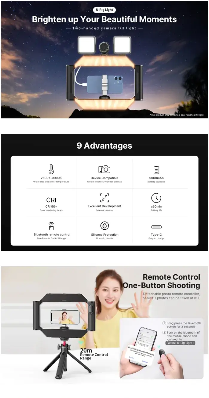 Ulanzi U-Rig Light Smartphone Video Rig-Des1