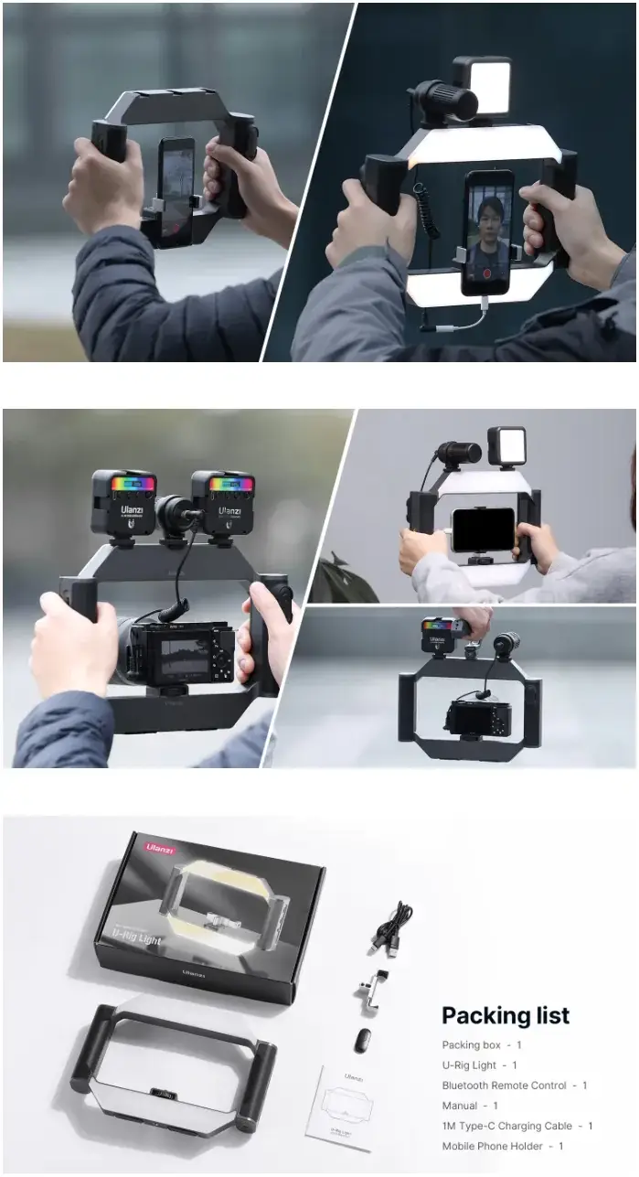 Ulanzi U-Rig Light Smartphone Video Rig-Des5