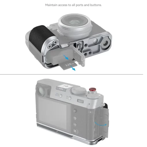 SmallRig - 4555 L-Shape Grip For Fujifilm X100VI / X100V (Silver) - Image 5
