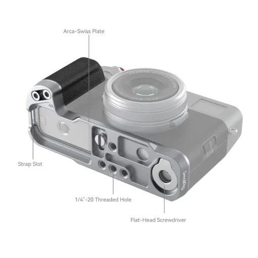 SmallRig - 4555 L-Shape Grip For Fujifilm X100VI / X100V (Silver) - Image 4
