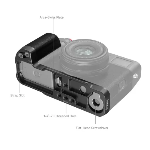 SmallRig - 4555 L-Shape Grip For Fujifilm X100VI / X100V (Silver) - Image 3
