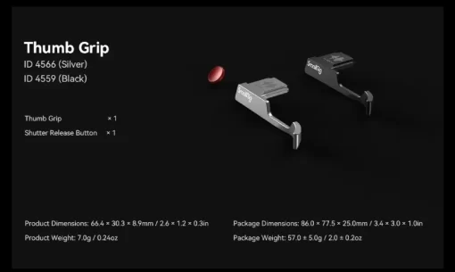 SmallRig Thumb Grip for Fujifilm X100VI / X100V - Image 2