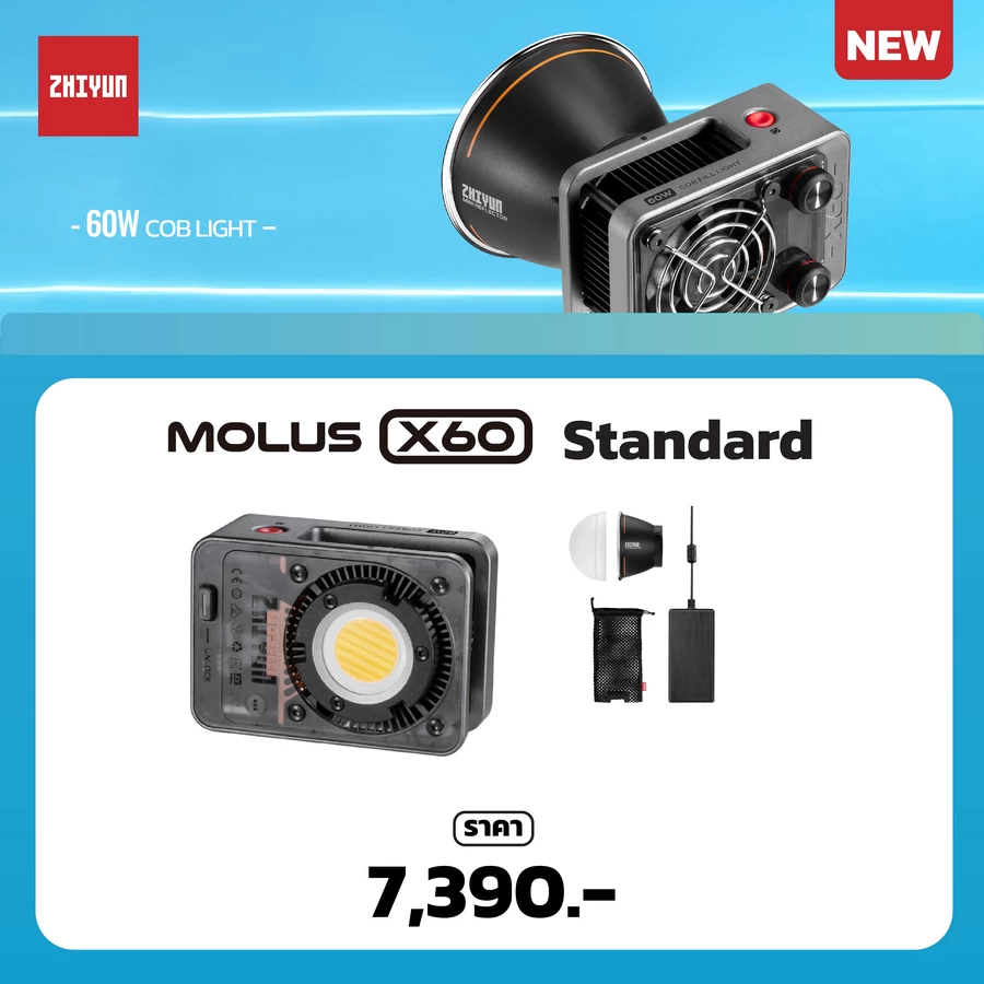 Zhiyun MOLUS X60 COB Light-Des12