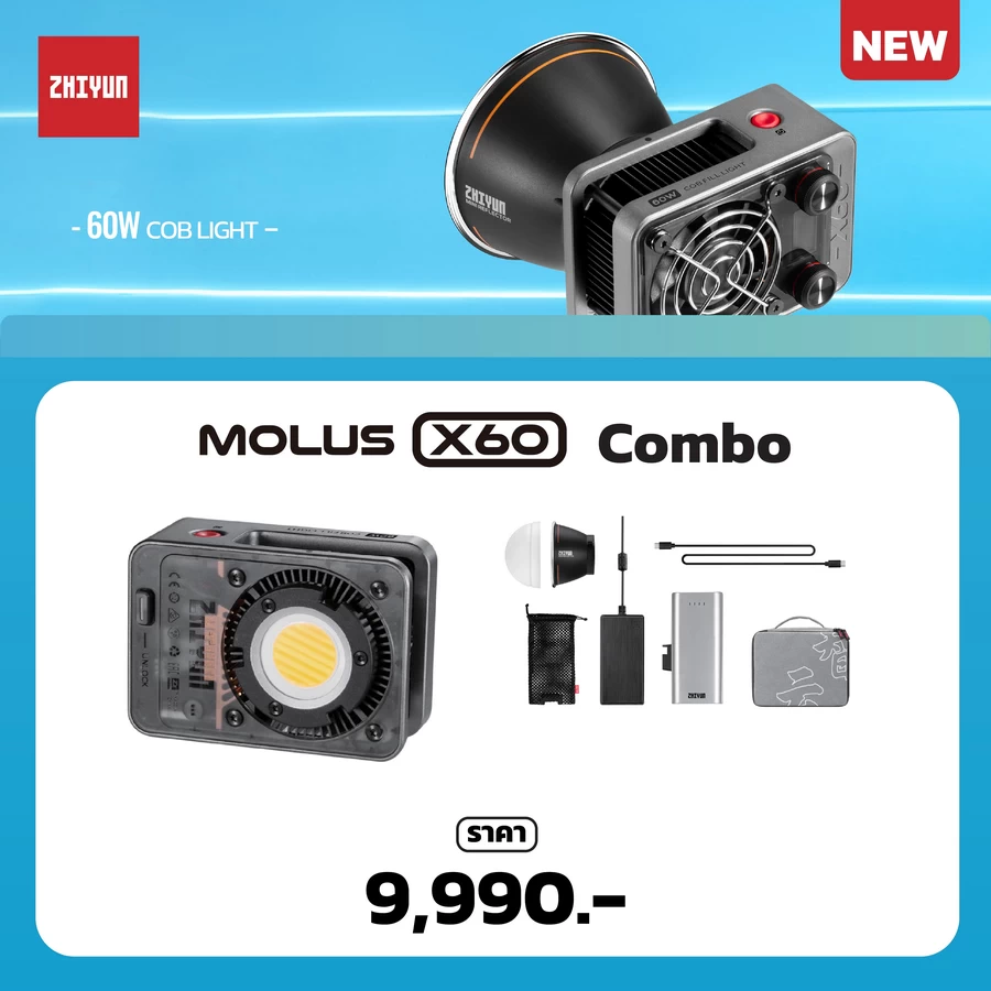 Zhiyun MOLUS X60 COB Light-Des13