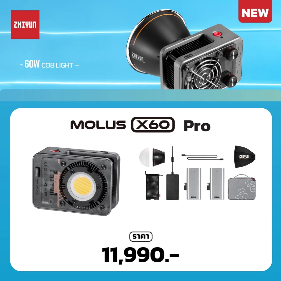 Zhiyun MOLUS X60 COB Light-Des14