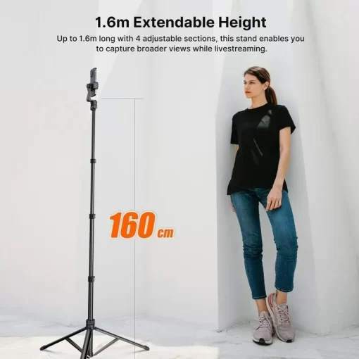 Ulanzi TB64Z Live Streaming Kit 1.6M with Phone Holder and Remote Bluetooth T126USB1 - Image 2