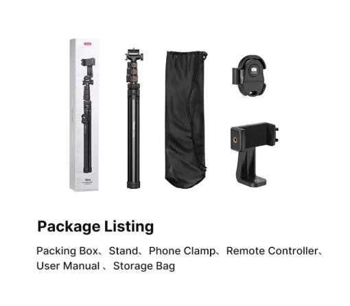 Ulanzi TB64Z Live Streaming Kit 1.6M with Phone Holder and Remote Bluetooth T126USB1 - Image 9