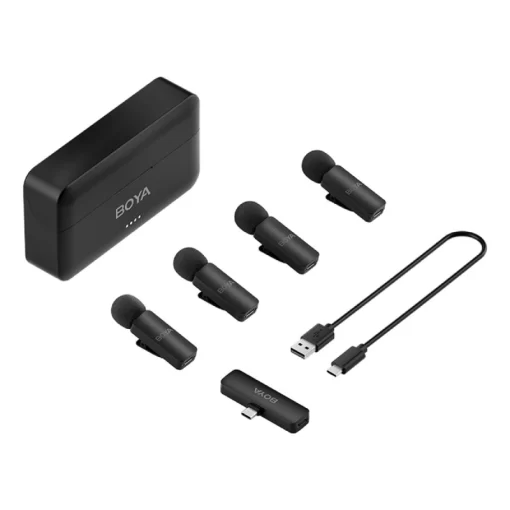 Boya-V4 4-Channel Mini Wireless Microphone Series - Image 8