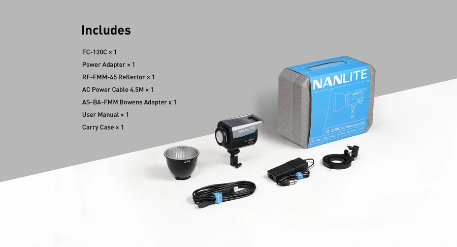 Nanlite FC-120C LED RGBW Spot Light-Des16