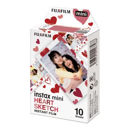 Fujifilm Instax Mini Heart Sketch Film-Detail1