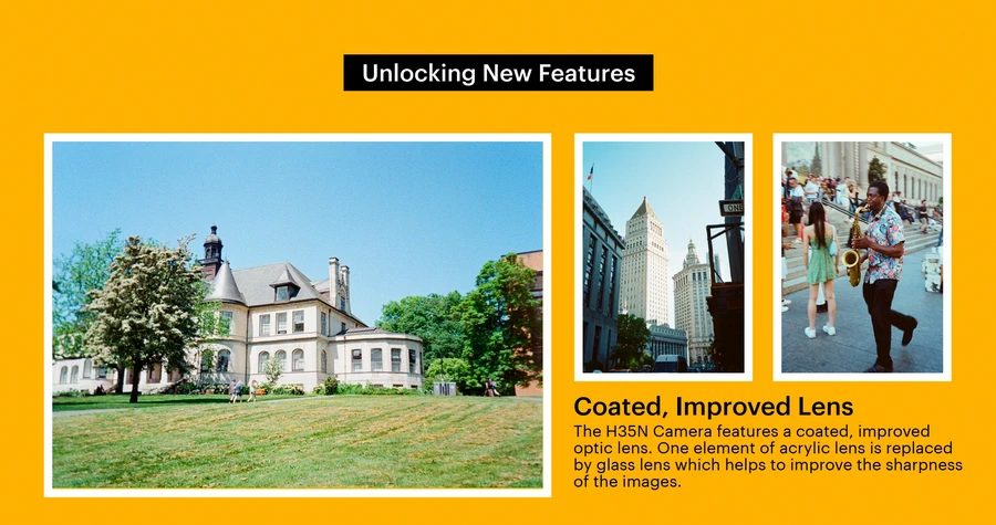 Kodak EKTAR H35N Half Frame Film Camera-Des4