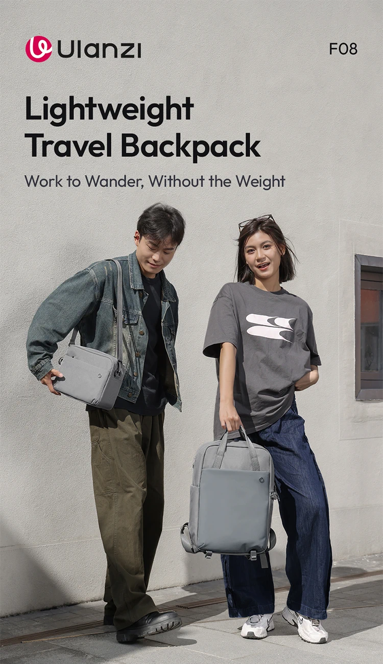 Ulanzi F08 Lightweight Travel Backpack-Des1