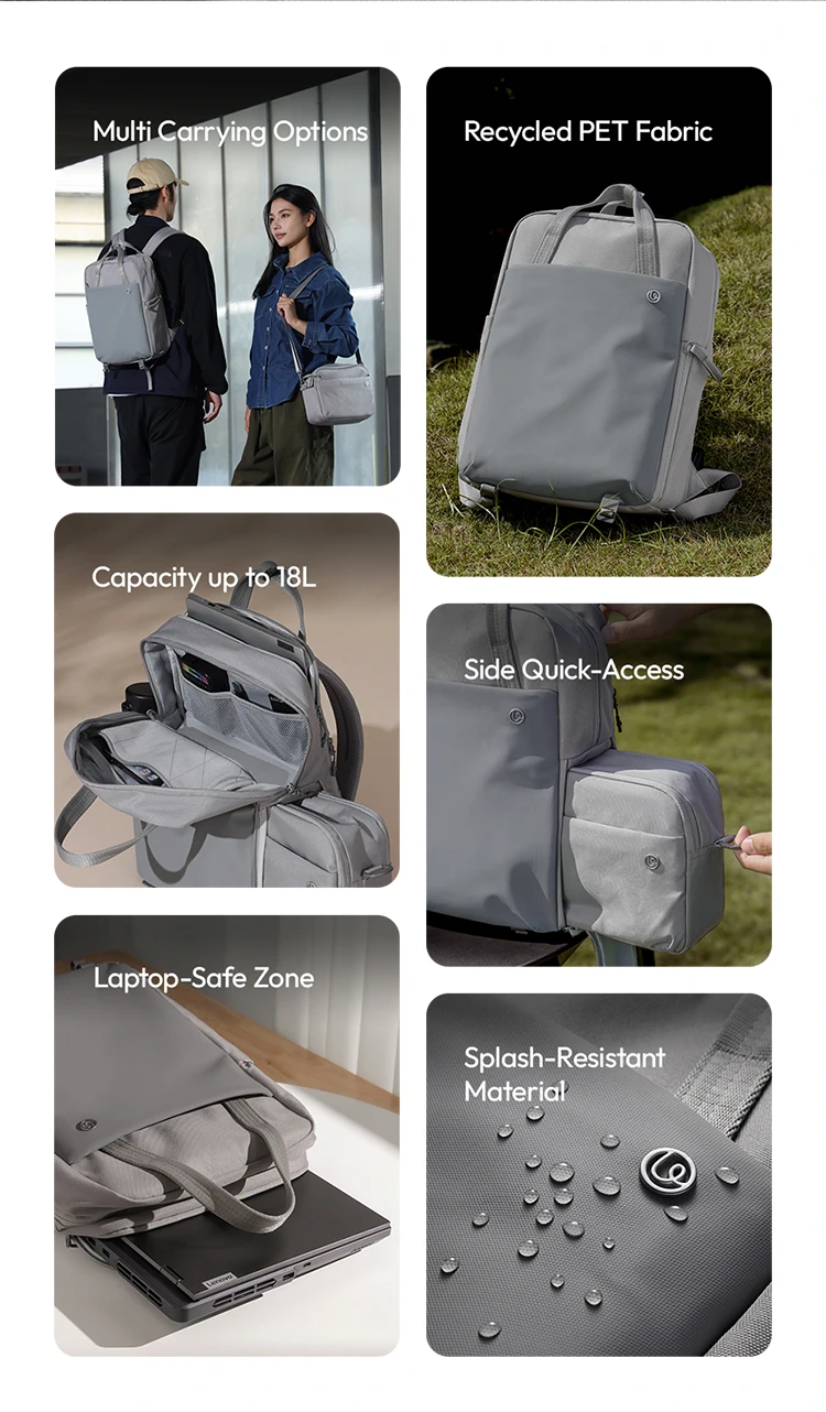 Ulanzi F08 Lightweight Travel Backpack-Des2